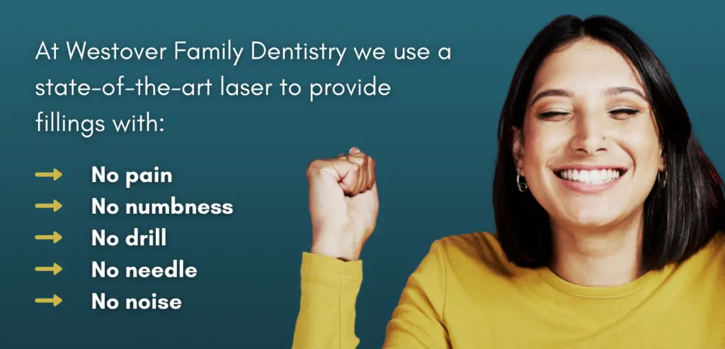 Painless Laser Fillings Westover Family Dentistry in Winchester, VA